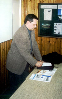 Kazimierz Leja notas proponoj por PE (Fotis AlKo, Gliwice 2001)