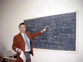Reinhard Foessmeier lekcias en Sibiu