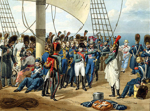 Napoleono eskapas el Elba (Bildo de Vernet)